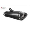 Silenciador Slip-On Series homologado akrapovic BLK RNINET SCR S-B12SO17-HBRBL