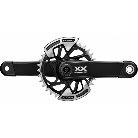 sram bielas powermeter eje xx eagle t-type q174 cl55 dub mtb wide 165mm black (2-guards) 32t