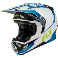 Casco FLY RACING Formula CP Charge - blanco/azul/negro