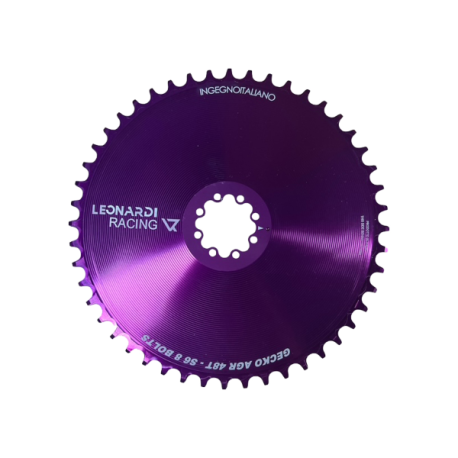 PLATO Leonardi aero cx/gravel sram 8 tornillos 1*^11/12v 46 dientes morado