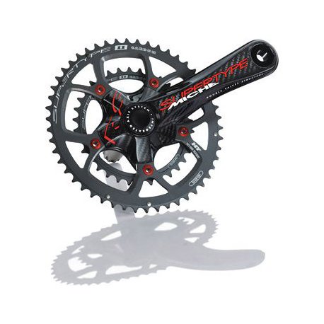 Miche Supertype Juego De Bielas 34/50T 11V 170mm Carbono - Negro