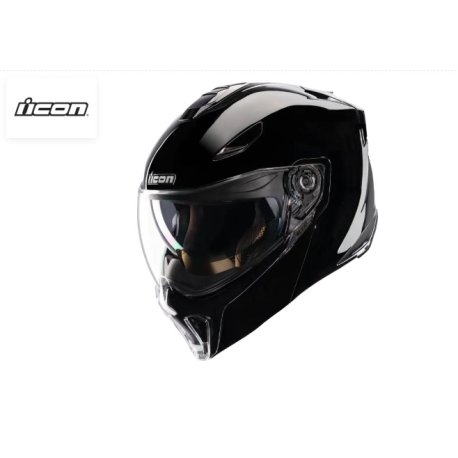 Casco modular Threshold Solid negro brillo