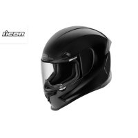 Casco integral icon Airframe Pro negro brillo