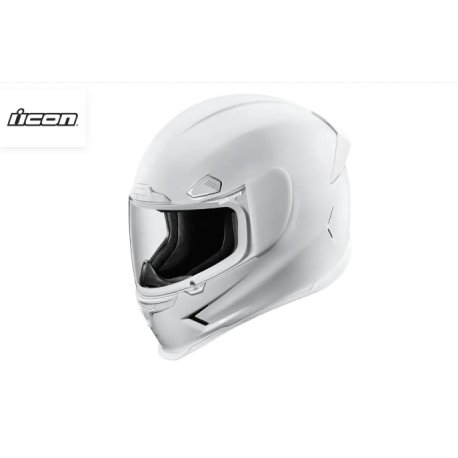 Casco integral icon Airframe Pro blanco brillo
