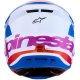 casco alpinestars S-M7 Core blanco-azul-rosa