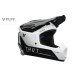 casco cross thor fleet storm negro-blanco talla XL