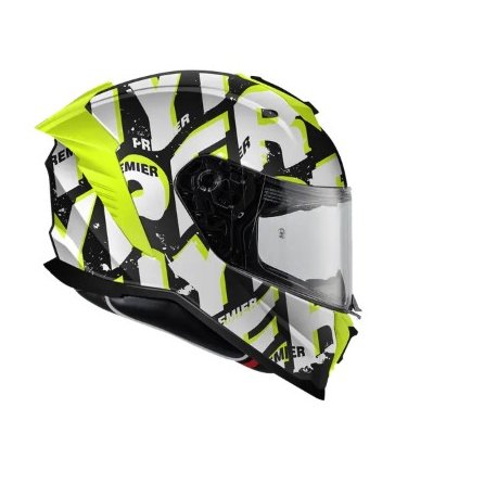Casco integral premier HYPER SR Y8BM Amarillo-negro