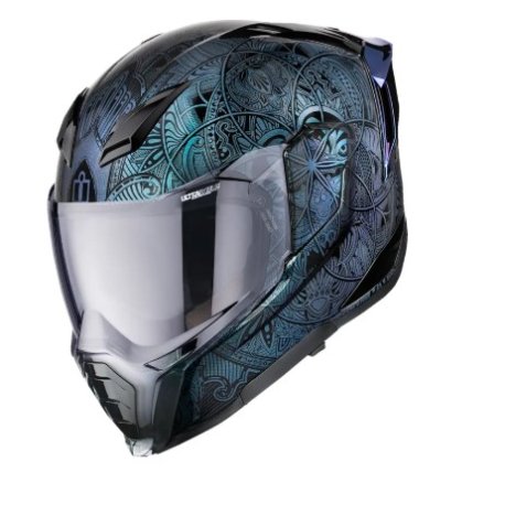 casco integral icon ultrafilte mandala blue azul