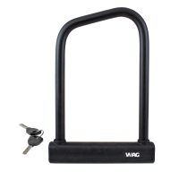 candado wag U-LOCK Ø 18 grande negro