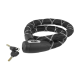 candado de cable reforzado pitone Ø 18 nylon cover negro plata