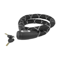 candado de cable reforzado pitone Ø 18 nylon cover negro plata