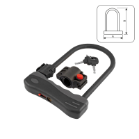 candado U-LOCK Ø 12 grande negro