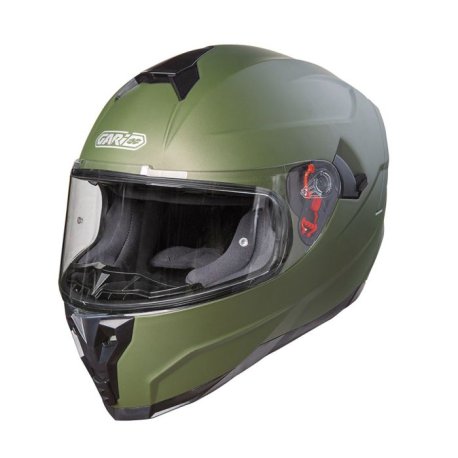 Casco Moto Integral Gari G80 Pinlock Trend verde militar mate