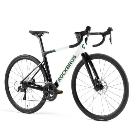 Bicicleta carretera Rockbros FLR-W3 blanco-verde