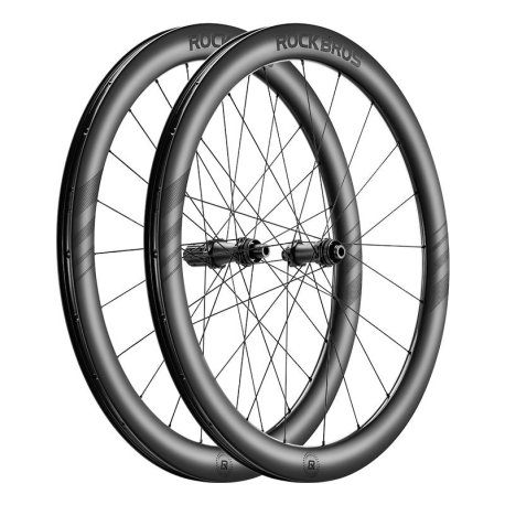 JGO ruedas carretera Rockbros Carbon 50 Disc Tubeless Ready Ratchet
