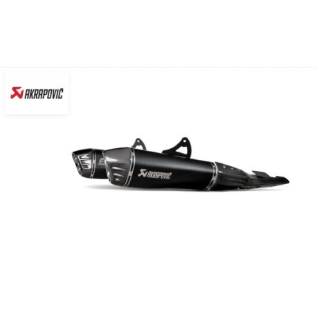 Silenciador Slip-On Line STREET akrapovic TITANIUM/CARBON GSX1300R HAYABUSA BLACK