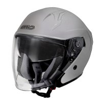 Casco Moto Jet Garibaldi Gari G40 Sunvisor plata mate