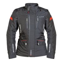 Chaqueta Moto Textil Impermeable Garibaldi Urbansport negro-rojo