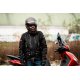 Chaqueta Moto Textil Impermeable Garibaldi Urbansport negro-rojo