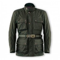 Chaqueta Moto Textil Impermeable Garibaldi Heritage verde