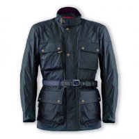 Chaqueta Moto Textil Impermeable Garibaldi Heritage azul