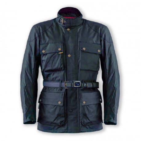 Chaqueta Moto Textil Impermeable Garibaldi Heritage azul