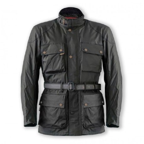 Chaqueta Moto Textil Impermeable Garibaldi Heritage negro