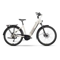 Bicicleta ebike raymon metmo crema talla S