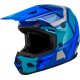 Casco infantil FLY RACING Kinetic Scrap azul-Light Blue-gris 47-48CM
