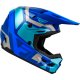 Casco infantil FLY RACING Kinetic Scrap blanco/naranja/azul/gris 51-52cm