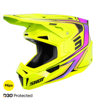 casco shot lite amarillo neon