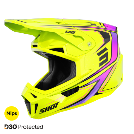 casco shot lite amarillo neon
