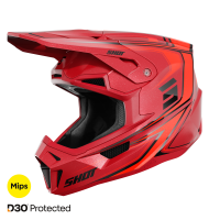 casco shot lite glory red pearly