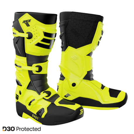 botas shot race 8 neon yelow