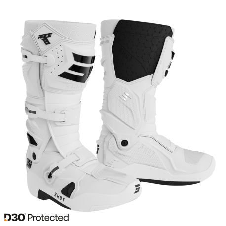 botas shot race 8 white