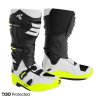botas shot race 8 black white neon yelow