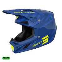 casco shot speed tiger blue glossy