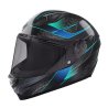 casco stormer blossom azul turquesa