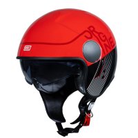 casco jet ORIGINE SIERRA SNATCH FLUO RED GLOSS