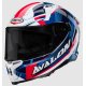 casco caberg avalon x optic white-blue-red