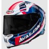 casco caberg avalon x optic white-blue-red