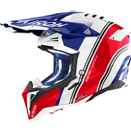 casco airoh AVIATOR 3 HIMA RED GLOSS