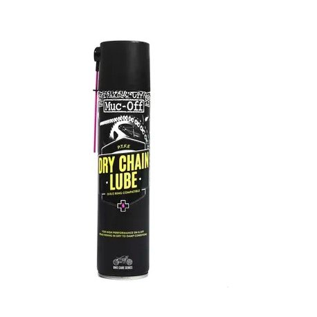 Grasa de cadena (para seco) con PTFE (teflon) Muc-Off Motorcycle Dry Chain Lube Spray 400ml