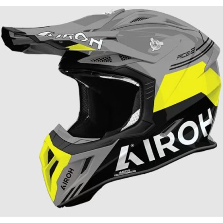 casco cross AVIATOR ACE 2 FURY YELLOW GLOSS