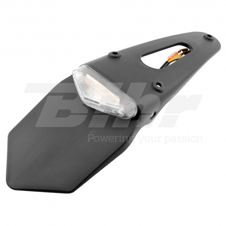 Portamatrículas universal Enduro transp. 6+3 LEDS