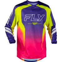 Camiseta FLY RACING F-16 Raze - violeta/rojo/amarillo