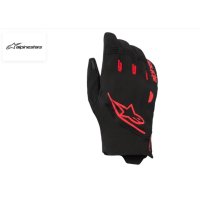 guantes alpinestars Faster V3 Plasma Drystar negro-rojo