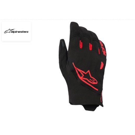 guantes alpinestars Faster V3 Plasma Drystar negro-rojo