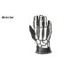 guantes john doe skeletor leather black-white