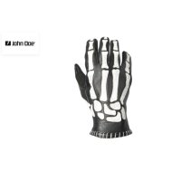 guantes john doe skeletor leather black-white